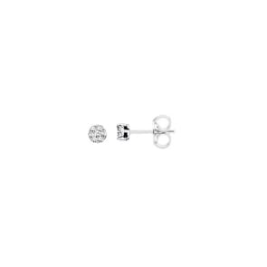 Ohrstecker 750/18 K Weissgold mit Diamanten 0.15ct. H/p1
