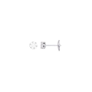 Ohrstecker 750/18 K Weissgold mit Diamanten 0.25ct. H/p1