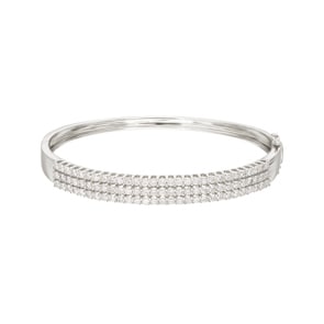 3.00 Karat Diamantarmreif 750/18 K Weissgold