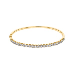 3.00ct Diamond Bangle oval 750/18 K Yellow Gold