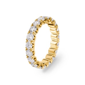 3.00 Karat Diamanten Mémoire Ring 750/18 K Gelbgold