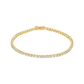 3.00 Karat Diamanten Tennisarmband 750/18 K Gelbgold