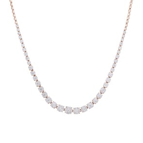 3.00 Karat Diamantencollier 750/18 K Roségold