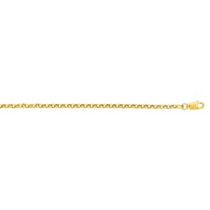 3.0mm Erbskette 375/9 K Gelbgold halbmassiv