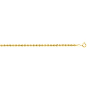 3.0mm Kordelarmband 375/9 K Gelbgold halbmassiv
