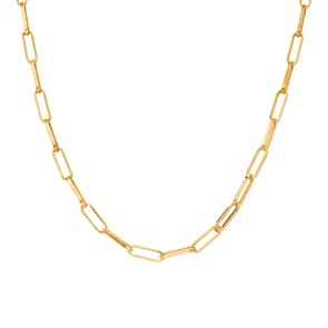 3.0mm Collier forçat rectangle or jaune 375/9 ct