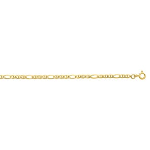3.0mm Collier gourmette marine or jaune 375/9 ct