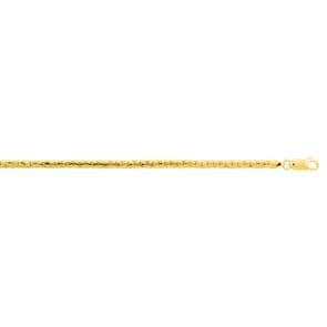3.0mm Panzerkette flach 375/9 K Gelbgold halbmassiv