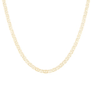 3.2mm Collier gourmette marine or jaune 750/18 ct