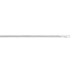 3.5mm Herringbone-Armband 375/9 K Weissgold halbmassiv