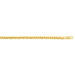 3.5mm Panzerarmband flach 375/9 K Gelbgold halbmassiv