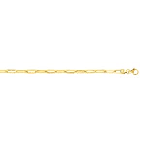 3.8mm Langankerarmband 375/9 K Gelbgold