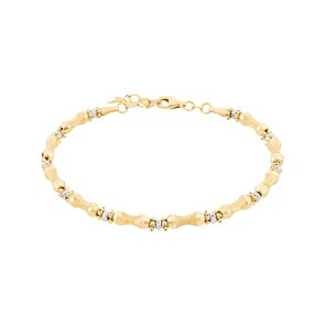 3.9mm Bracelet fantaisie or jaune 750/18 ct