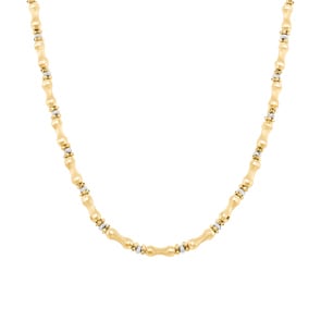 3.9mm Fantasiecollier 750/18 K Gelbgold
