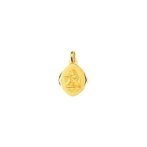 Pendentif or jaune 750/18 ct 14x14mm, Ange gardien