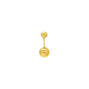 Ohrringe 750/18 K Gelbgold hohl Ø 5 - 8mm