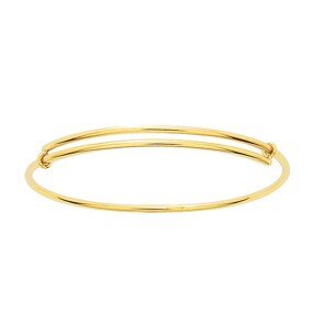 Bracelet Jonc ovale or jaune 750/18 ct - 42x52mm