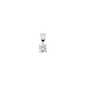 Anhänger Solitär 750/18 K Weissgold mit Diamant 0.08ct. H/si