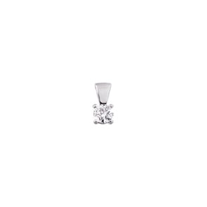 Anhänger Solitär 750/18 K Weissgold mit Diamant 0.35ct. H/si