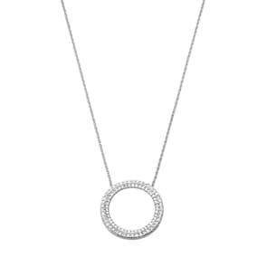 Collier 750/18 K Weissgold mit Diamanten 0.50ct. H/p1