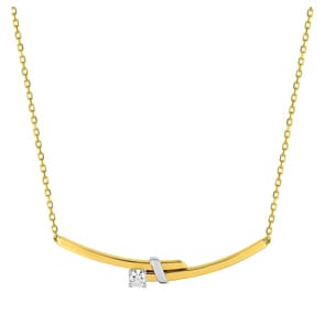 Collier 750/18 K Gelbgold mit Zirkonia