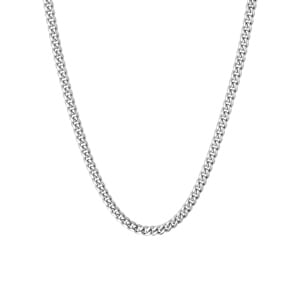 3mm Chaîne Cuban Link argenté