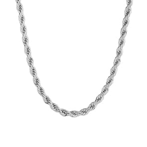3mm Kordelkette silbrig