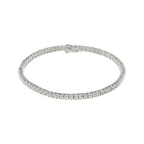 4.00 Karat Diamanten Tennisarmband 750/18 K Weissgold