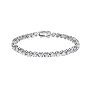 4.01ct Diamond Tennis Bracelet 750/18 K White Gold