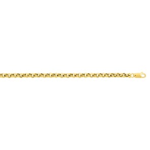 4.0mm Erbsarmband 375/9 K Gelbgold halbmassiv