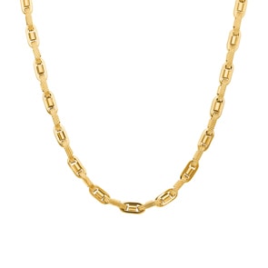 4.6mm Fantasiekette 750/18 K Gelbgold halbmassiv