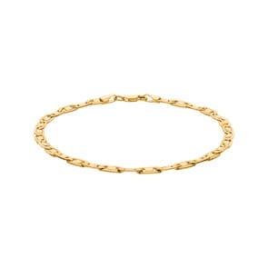 4.2mm Bracelet valentino or jaune 750/18 ct semi-massif