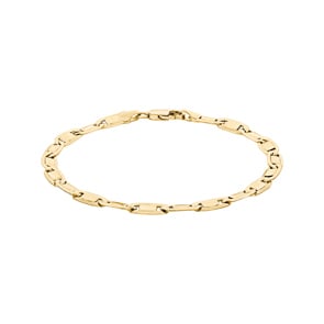 4.2mm Bracelet valentino or jaune 750/18 ct semi-massif