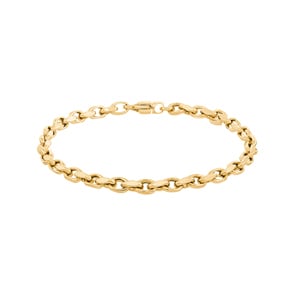 4.4mm Ankerarmband 750/18 K Gelbgold halbmassiv
