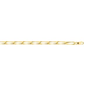4.5mm Fantasiearmband 375/9 K Gelbgold halbmassiv