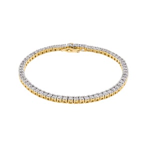 4.79 Karat Diamanten Tennisarmband 750/18 K Gelbgold
