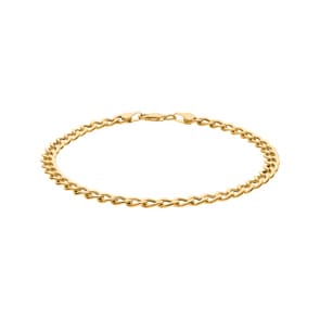 4.9mm Bracelet gourmette or jaune 750/18 ct semi-massif