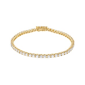 5.00 Karat Diamanten Tennisarmband 750/18 K Gelbgold