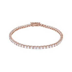 5.00ct Diamond Tennis Bracelet 750/18 K Rose Gold