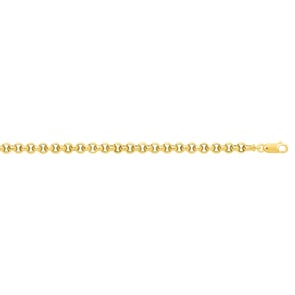5.0mm Erbsarmband 375/9 K Gelbgold halbmassiv