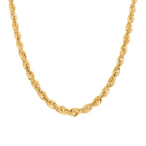 5.4mm Collier corde or jaune 750/18 ct semi-massif