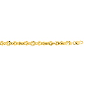 5.4mm Singapurarmband 375/9 K Gelbgold halbmassiv