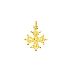 Anhänger 750/18 K Gelbgold 28x28mm, Tolosanerkreuz
