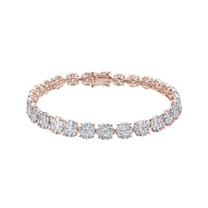 6.00 Karat Diamanten Tennisarmband 750/18 K Roségold