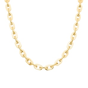 6.5mm Ankerkette 750/18 K Gelbgold halbmassiv