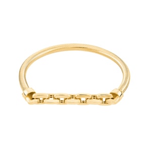 6.7mm Fantasiearmband 750/18 K Gelbgold halbmassiv