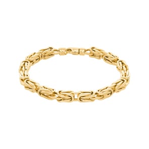 7.0mm Königsarmband klassisch 750/18 K Gelbgold halbmassiv