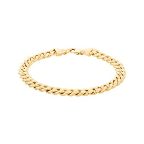 7.0mm Panzerarmband 750/18 K Gelbgold halbmassiv