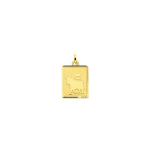 Anhänger 750/18 K Gelbgold 12x15mm, Sternzeichen Stier