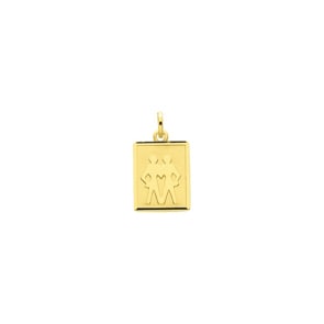 Anhänger 750/18 K Gelbgold 12x15mm, Sternzeichen Zwillinge